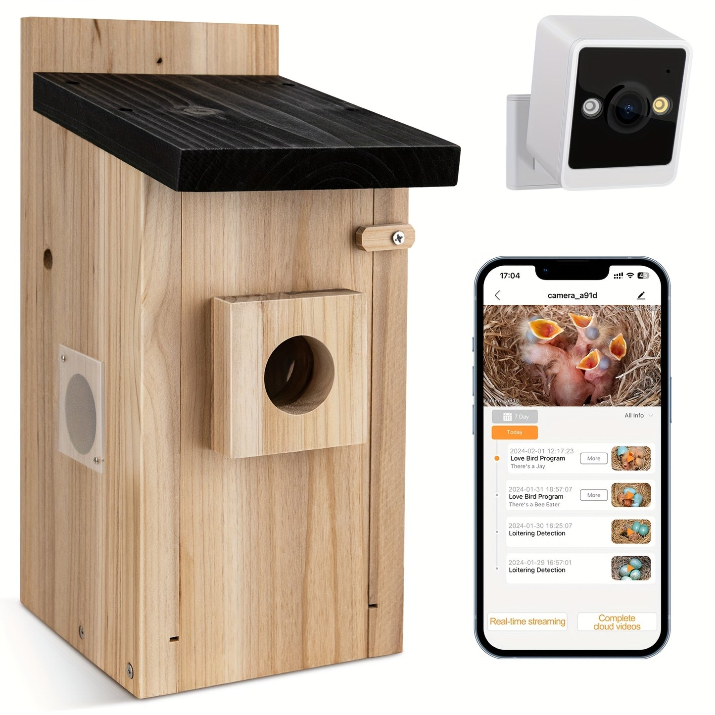 RAINBEAN Smart Bird House Feeder Camera AI Identification