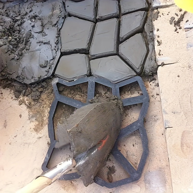 VANSMAGO 4 Piece Reusable Concrete Walk Stone Molds For Path