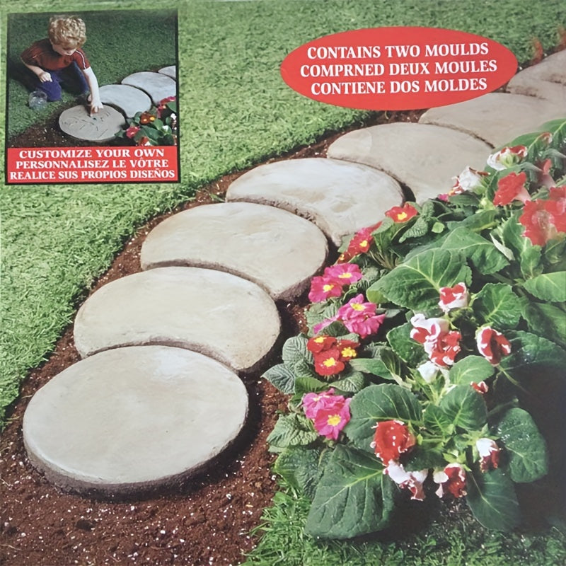 Reusable Crescent Moon Concrete Mold For Garden Pavers