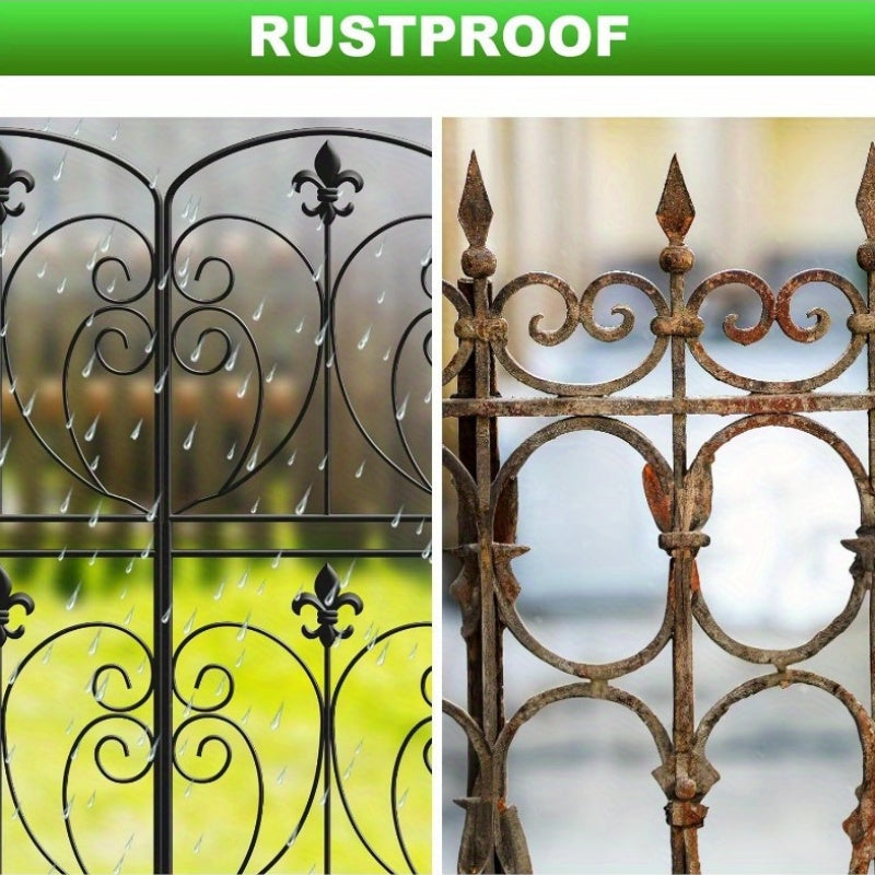 Heightened Decorative Garden Fence 10 Pack Arched Border