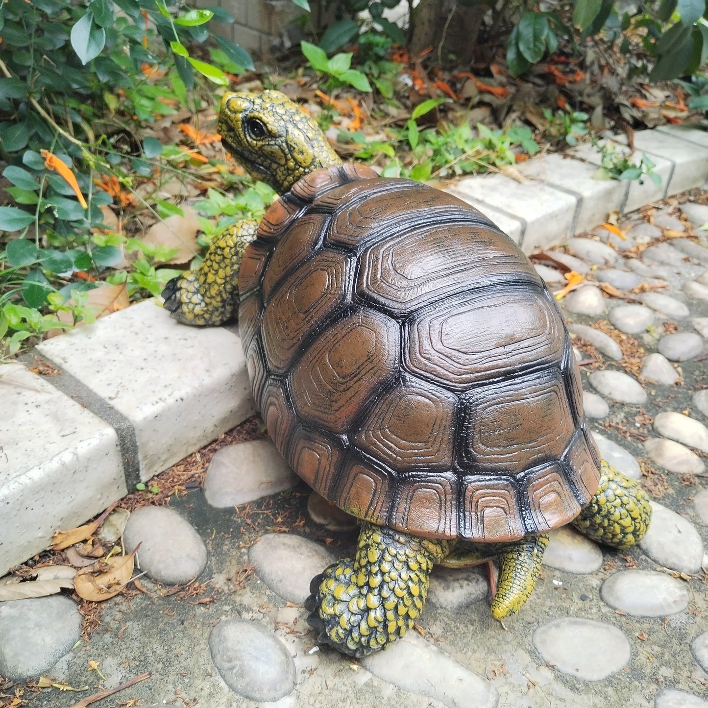 Resin Tortoise Figurine Garden Statue Outdoor Decor