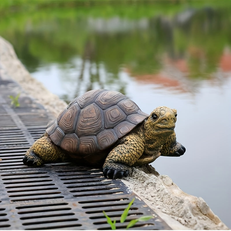 Resin Tortoise Figurine Garden Statue Outdoor Decor