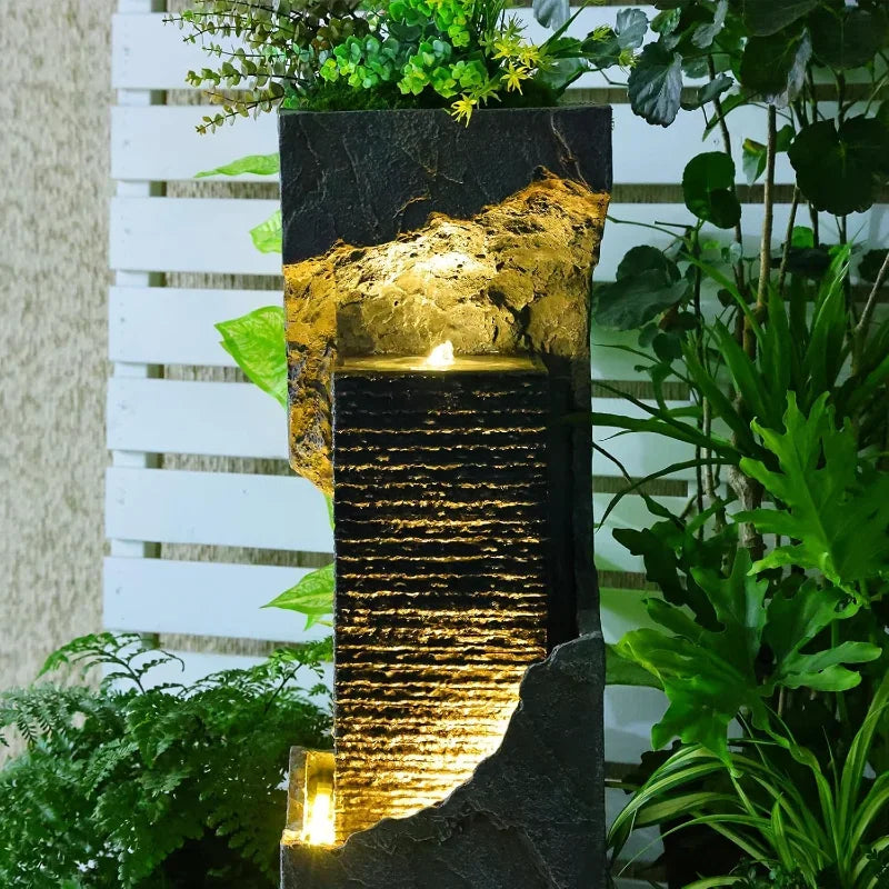 Hign-concerned Modern Outdoor Water Fountain Floor Standing