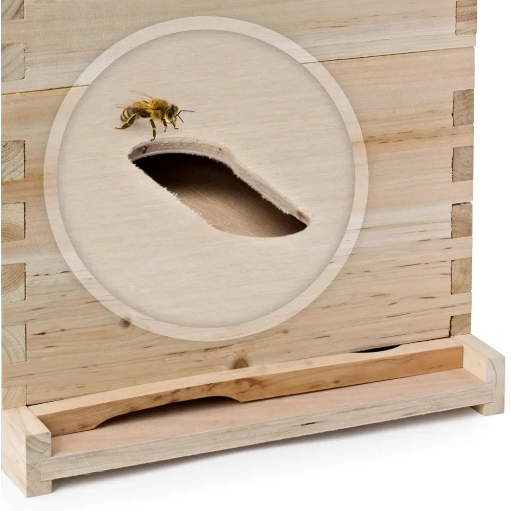 ZUIYU Beehive Box Kit With Metal Roof Langstroth Beekeeping