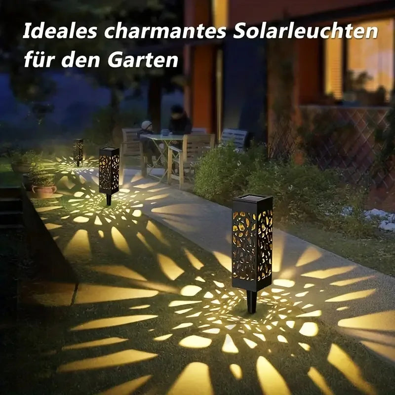 KEWEN Solar Powered LED Garden Stake Lights Six Pack