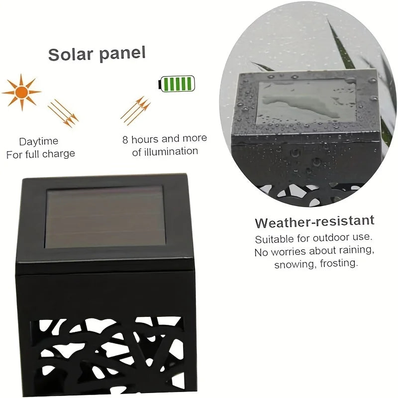 KEWEN Solar Powered LED Garden Stake Lights Six Pack