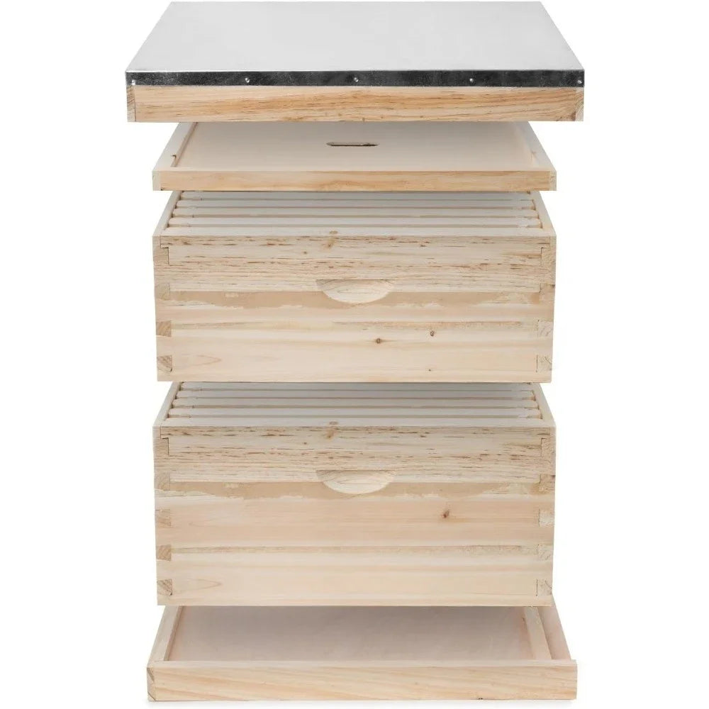 ZUIYU Beehive Box Kit With Metal Roof Langstroth Beekeeping