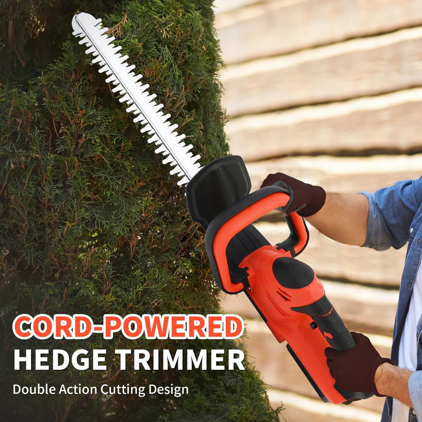 Cordless Hedge Trimmer Electric With 3 Ah Battery Charger