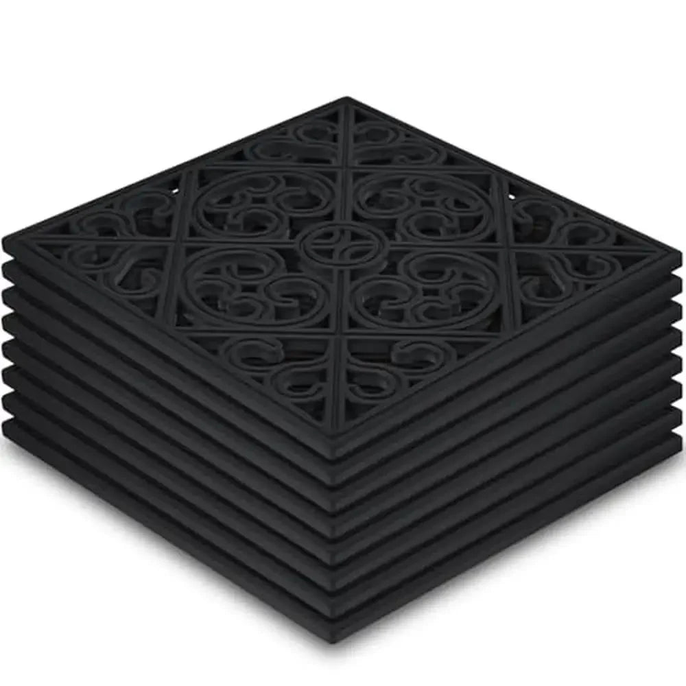Hignconcerned Heavy Duty 8 Piece Rubber Stepping Stones Set