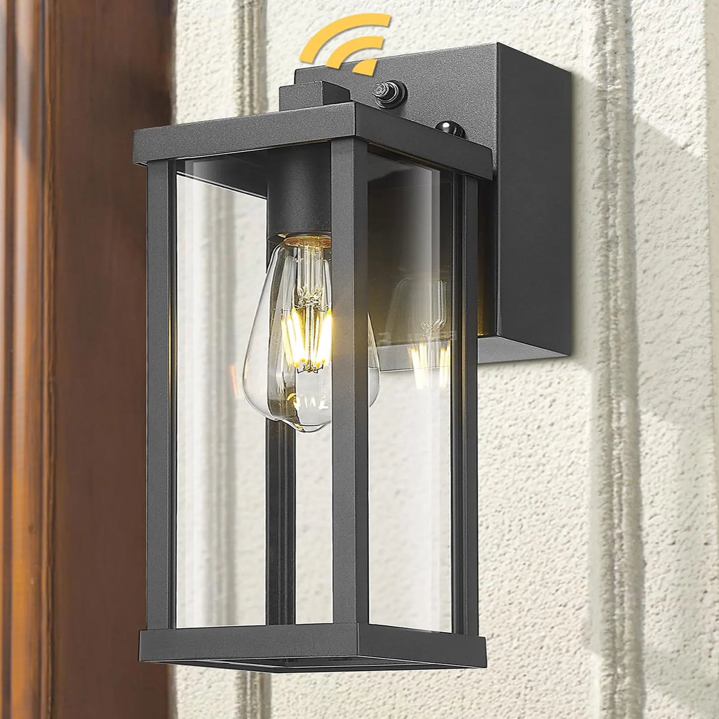 GFCI Outlet Porch Light Dusk To Dawn Outdoor Wall Mount