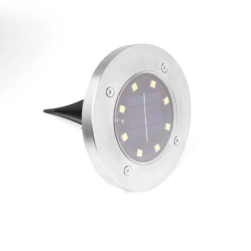 WHATOOK IP68 LED Outdoor Solar Ground Light for Garden
