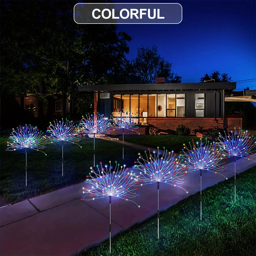 Hoopet IP65 Solar Firework Light Outdoor With 8 Modes