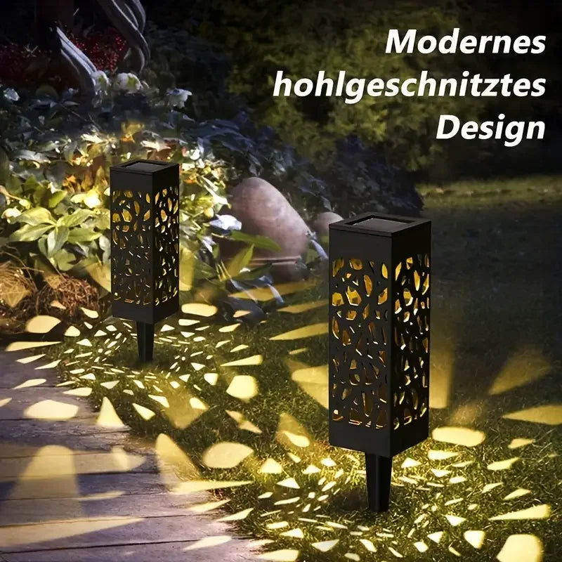 KEWEN Solar Powered LED Garden Stake Lights Six Pack
