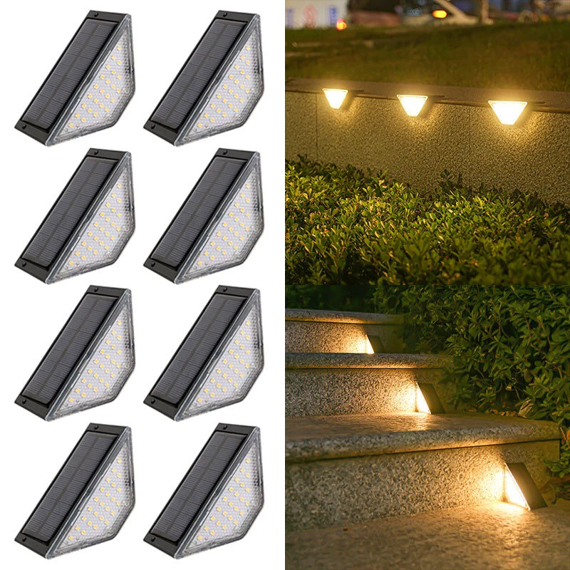 Shenzhitech Solar Step Lights Outdoor Waterproof Deck