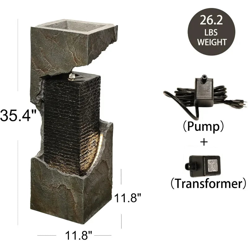 Hign-concerned Modern Outdoor Water Fountain Floor Standing