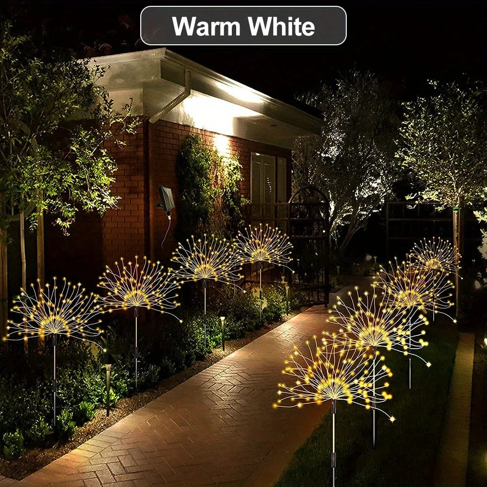 Hoopet IP65 Solar Firework Light Outdoor With 8 Modes