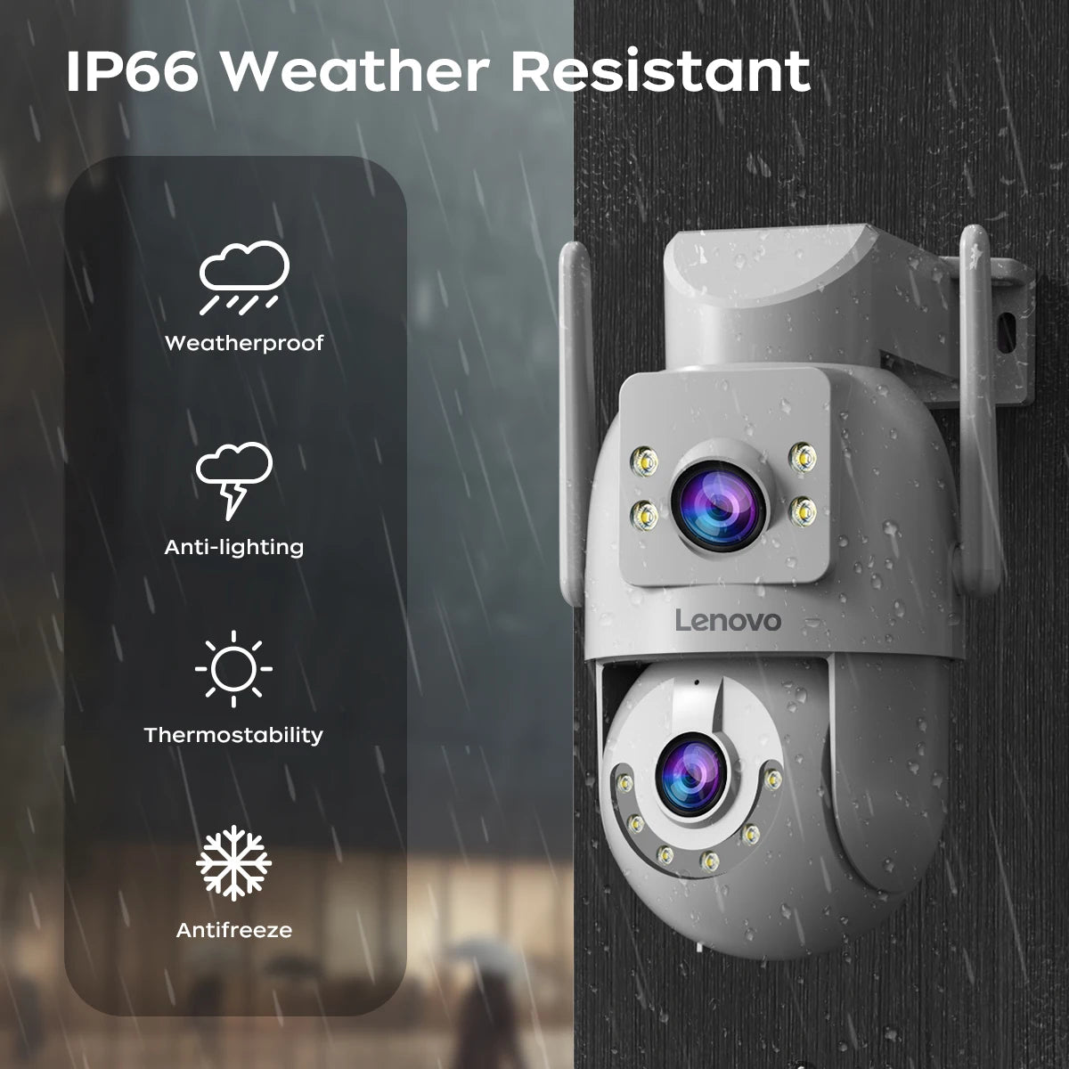 Lenovo 4K WiFi 5G PTZ Surveillance Camera Auto Tracking