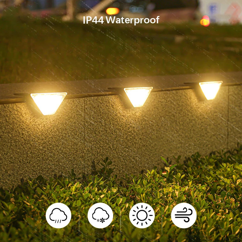 Shenzhitech Solar Step Lights Outdoor Waterproof Deck