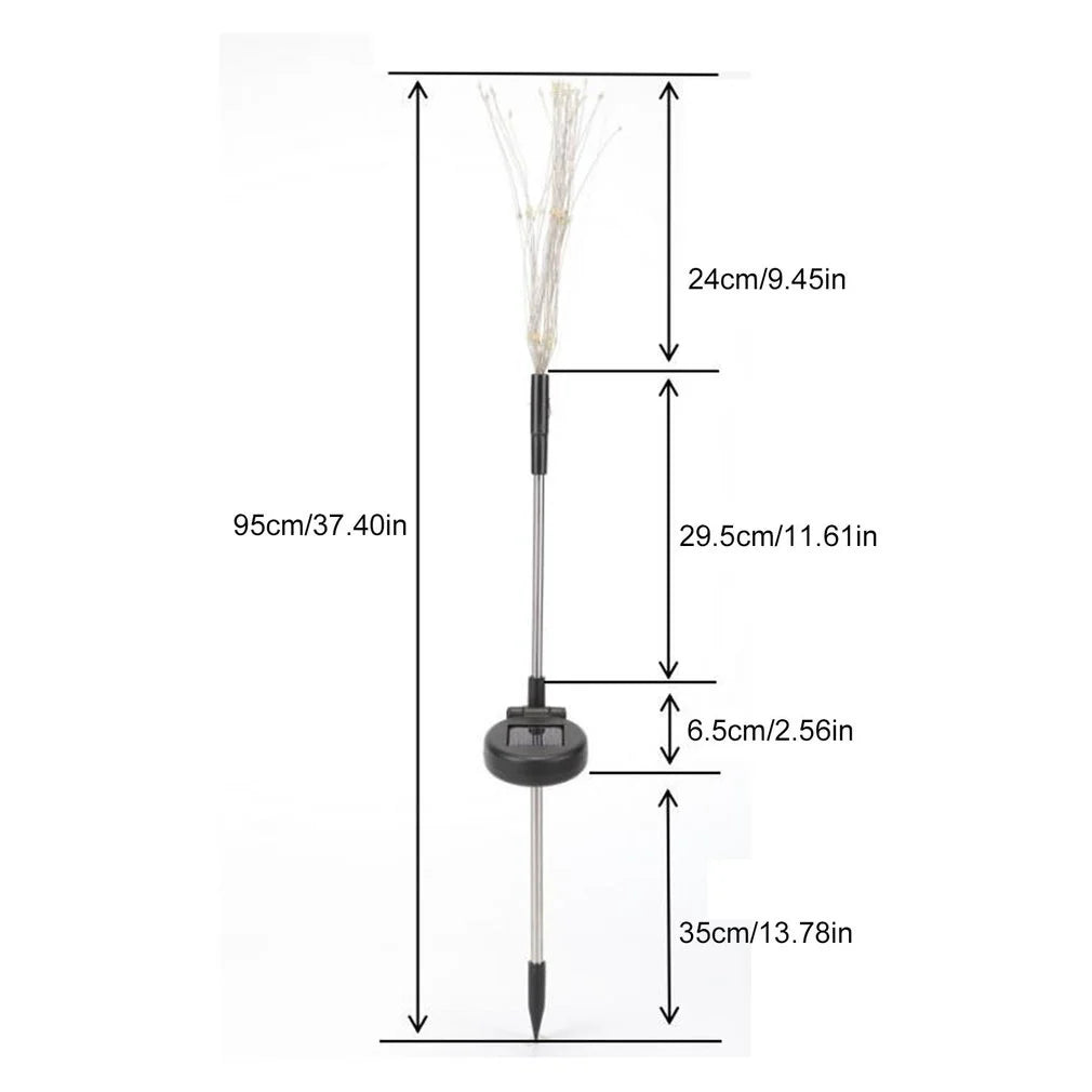 Hoopet IP65 Solar Firework Light Outdoor With 8 Modes