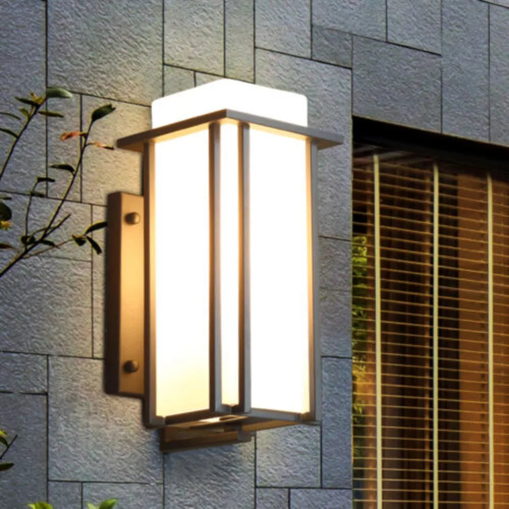 Bymaocar Elegant American Iron Outdoor Wall Lamp Rustproof