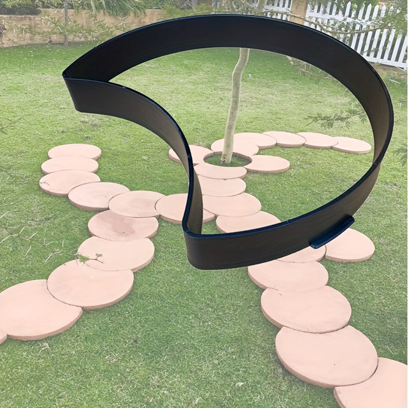 Reusable Crescent Moon Concrete Mold For Garden Pavers