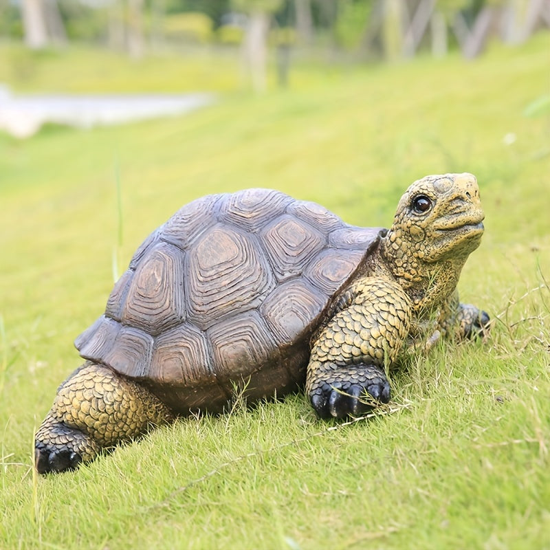 Resin Tortoise Figurine Garden Statue Outdoor Decor