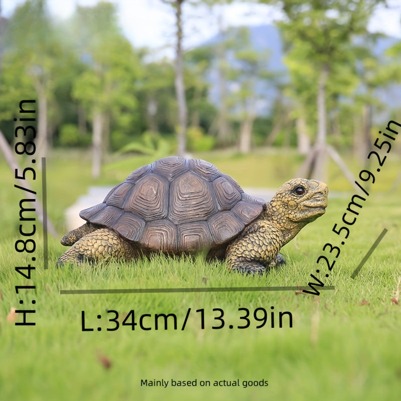 Resin Tortoise Figurine Garden Statue Outdoor Decor