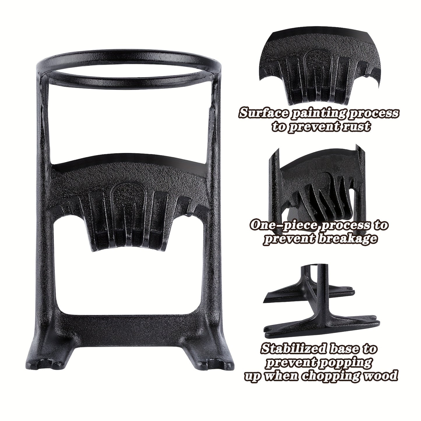 Cast Iron Firewood Splitter With Sledgehammer Manual Tool